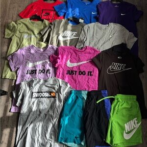 Nike Vibrant Apparel Collection - Red, Blue, Purple, Green